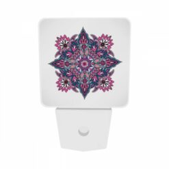 Night Light Set Of 2, A Colorful And Intricate Design Is Displayed On A White Background. -Acrylic Night Light Shop 1dedf980ca500b55a4a6a0332d97c783dd043364