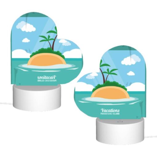 Love Acrylic Night Light, A Cartoon Of A Palm Tree On A Small Island. -Acrylic Night Light Shop 1e25e8fb9ee9b56c4097f36f89cc0a3251eca507
