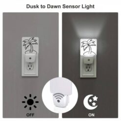 Night Light Set Of 2, A Black And White Drawing Of A Palm Tree. -Acrylic Night Light Shop 1e30096d0ce6a44d80db5b0098aa09e5217a652e