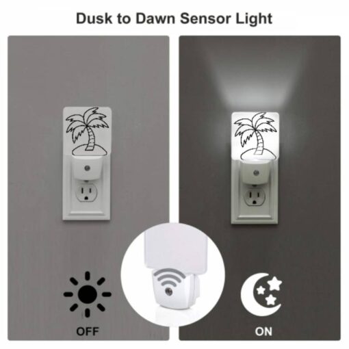 Night Light Set Of 2, A Black And White Drawing Of A Palm Tree. -Acrylic Night Light Shop 1e30096d0ce6a44d80db5b0098aa09e5217a652e