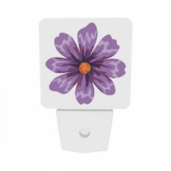 Night Light Set Of 2, A Purple Flower With An Orange Center. -Acrylic Night Light Shop 1e69ff3f32c5100d7a7de5d1cbf1029bf16a713b
