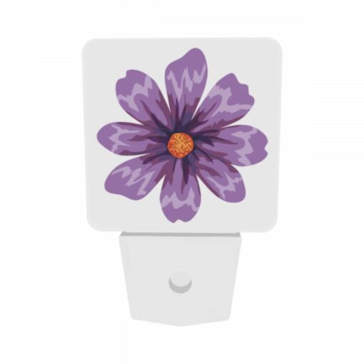 Night Light Set Of 2, A Purple Flower With An Orange Center. -Acrylic Night Light Shop 1e69ff3f32c5100d7a7de5d1cbf1029bf16a713b