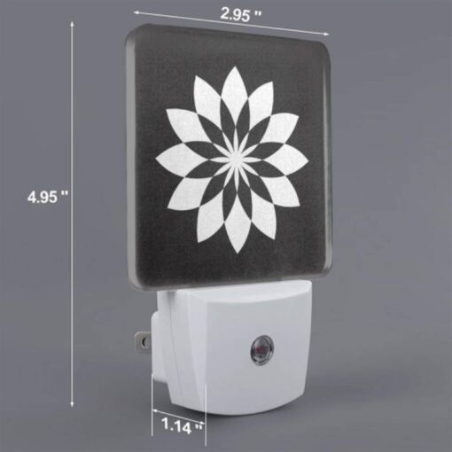 Night Light, A Black And White Flower Design. -Acrylic Night Light Shop 1e954067ff3ed14971f5fd740a971ffa383da68f