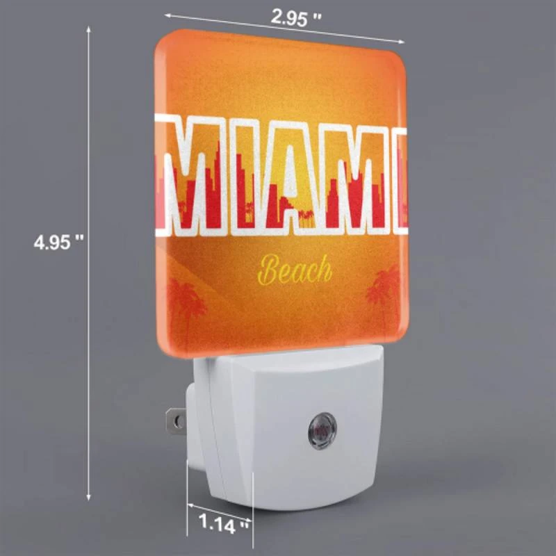 Night Light, A cityscape of Miami Beach. Night Light, A Cityscape Of Miami Beach. -Acrylic Night Light Shop 1e9945fbcdc67b8e8e229a8945499e0a038aa308