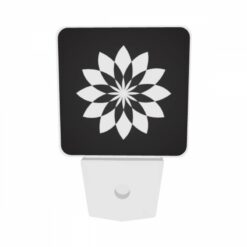 Night Light Set Of 2, A Black And White Flower Design. -Acrylic Night Light Shop 1eb11e74eee5ac2ce49c3e1cc3f57c5b2152ec6e