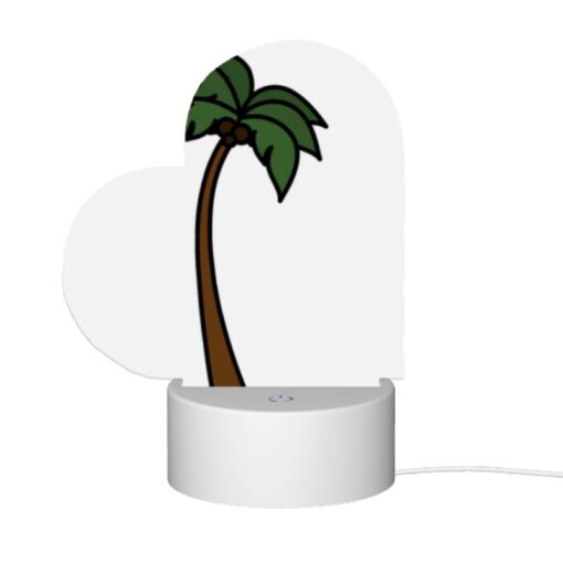 Love Acrylic Night Light, A Cartoon Drawing Of A Palm Tree. -Acrylic Night Light Shop 1eea3402584e8486a72ab0dd94d03a322e61a1cb