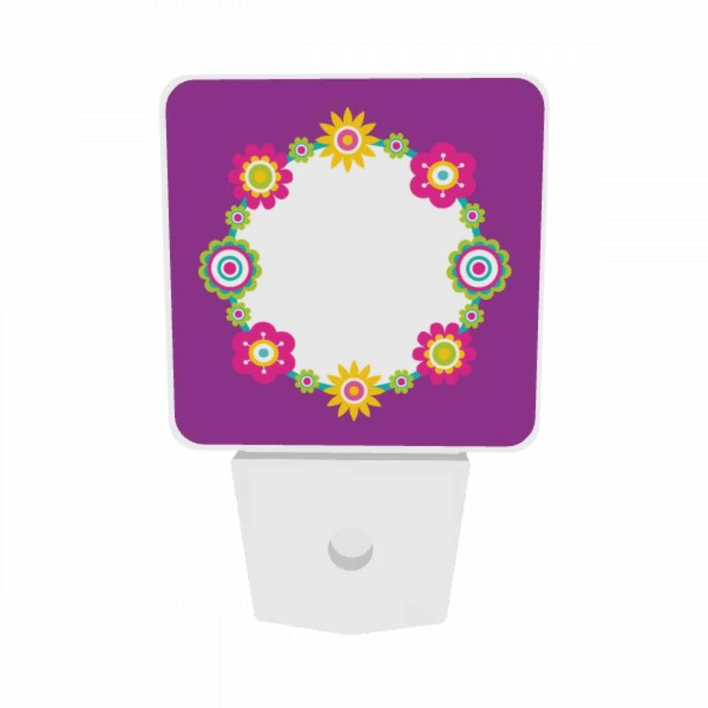 Night Light Set of 2, A purple background with a yellow sunflower design. Night Light Set Of 2, A Purple Background With A Yellow Sunflower Design. -Acrylic Night Light Shop 1f219c2a20db9afb33e05c57cdb0a273c28c814d