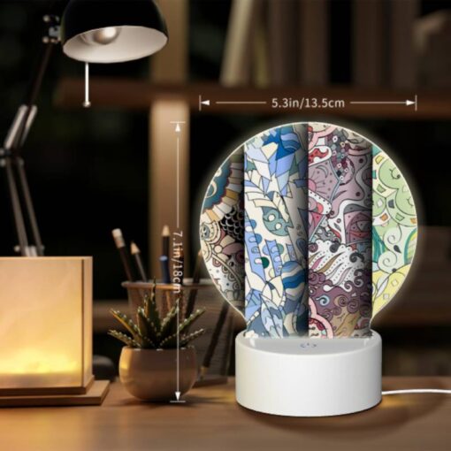 Round Acrylic Night Light, Four Different Colored Designs Of A Flower. -Acrylic Night Light Shop 1f5aa9ec390a71b8b2738cd6237ebc16fcc73ca5