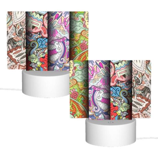 Rectangular Acrylic Night Light, Three Colorful And Artistic Designs Are Displayed Side By Side. -Acrylic Night Light Shop 1f7ddfa068c507195b882e474c73d1ca9971e0ac