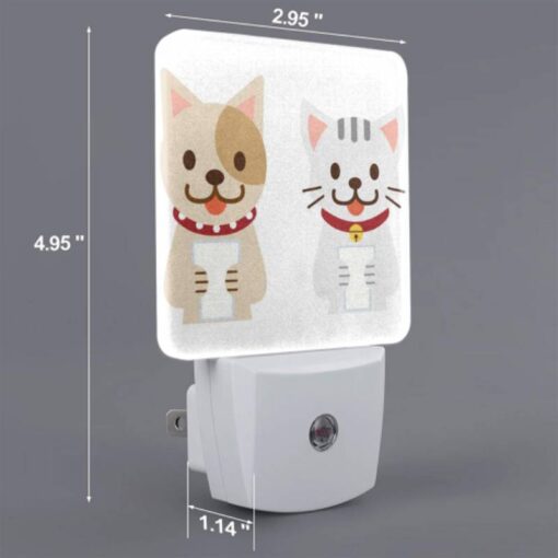 Night Light Set Of 2, Two Cute Cat Cartoons Holding A Cup. -Acrylic Night Light Shop 20086e59eb749735f704bc8dce47baf38b92c0e3