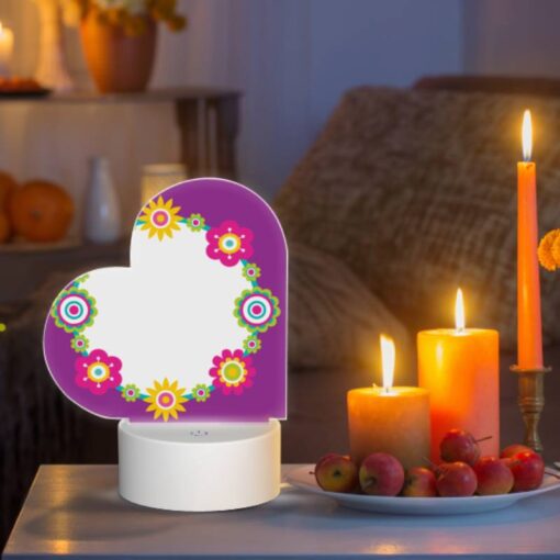 Love Acrylic Night Light, A Purple Background With A Yellow Sunflower Design. -Acrylic Night Light Shop 200fca01bd3ed986ef41791caafff386b957daeb