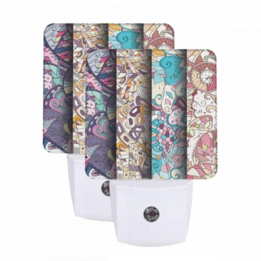 Night Light Set Of 2, Three Colorful Books With Different Designs On The Cover. -Acrylic Night Light Shop 20ae4a14592e9791f5af3c70ec675b58e2bc2b61