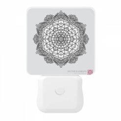 Night Light, A Black And White Drawing Of A Geometric Pattern. -Acrylic Night Light Shop 2145e5f357ebde3b5de0c78693d84952e9354d6d