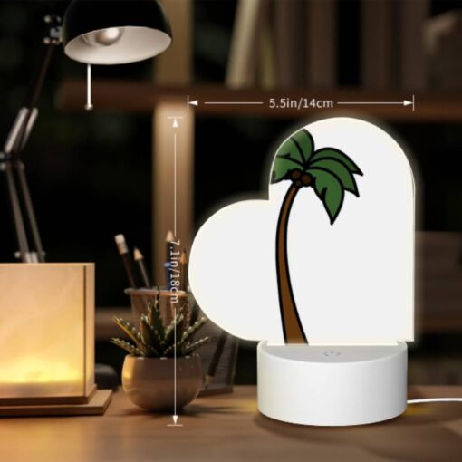 Love Acrylic Night Light, A Cartoon Drawing Of A Palm Tree. -Acrylic Night Light Shop 21562531fe917642d5bf69a608cb5b24f808bc2a
