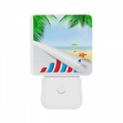 Night Light Set Of 2, A Graphic Of A Beach With A Palm Tree And A Starfish. -Acrylic Night Light Shop 21882a366924a47aae36b194c34d136447d9340a
