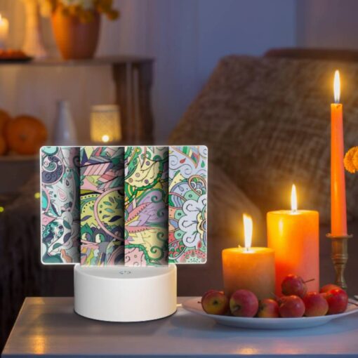 Rectangular Acrylic Night Light, Three Colorful Designs Are Displayed On A Wall. -Acrylic Night Light Shop 220854f22ebc052e026506136ff383e0b16b7610