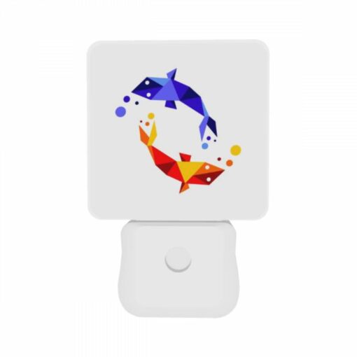 Night Light Set Of 2, A Red And Yellow Fish Swimming In The Ocean. -Acrylic Night Light Shop 22a605b0df5ef5c01ef05aec1ef441459d396d86