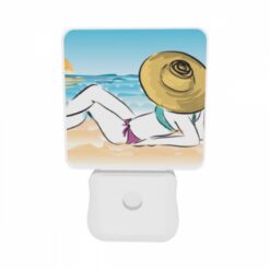 Night Light Set Of 2, A Woman Is Laying On The Beach -Acrylic Night Light Shop 22afd681fc101c10764eb79604bd877e66b363cc