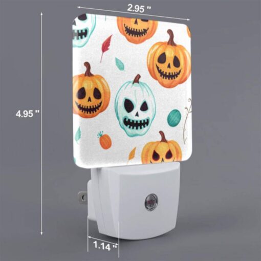 Night Light, A Pattern Of Pumpkins With Smiling Faces And Leaves. -Acrylic Night Light Shop 2307f4afee7fbba71acedd6b40899e0d84557bd5