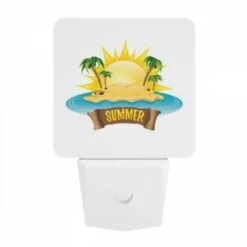 Night Light, A Sunny Beach With A Palm Tree Logo. -Acrylic Night Light Shop 232459d640c8fb9694feb23c2b7043c24cba3c2f