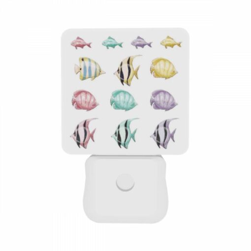 Night Light Set Of 2, A Collection Of Different Colored Fish. -Acrylic Night Light Shop 2359cf86d20c34900ebb1ad940974ac972fb41a4