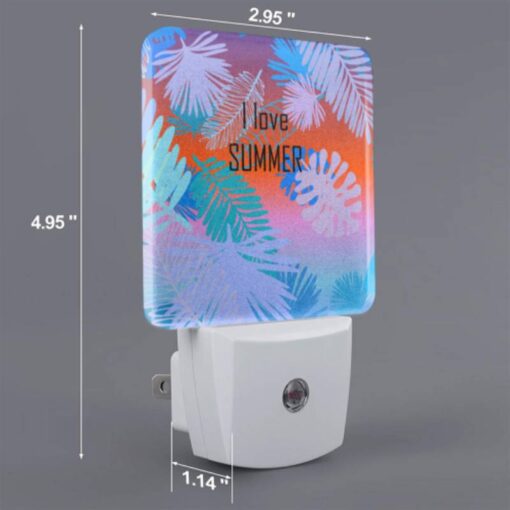 Night Light, A Colorful Image Of Palm Trees With The Words "I Love Summer" Written In The Middle. -Acrylic Night Light Shop 236bd1a6d92078d074b7e907e4edac809941c3d7
