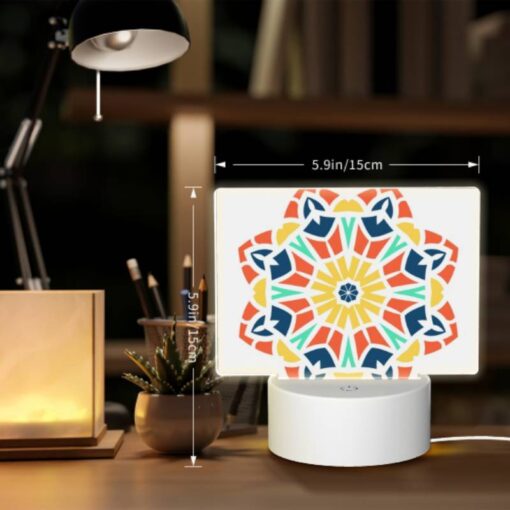 Rectangular Acrylic Night Light, A Colorful Flower With Yellow -Acrylic Night Light Shop 2383248cbde9ec2ae6abddbc4a9c666dd4fed447