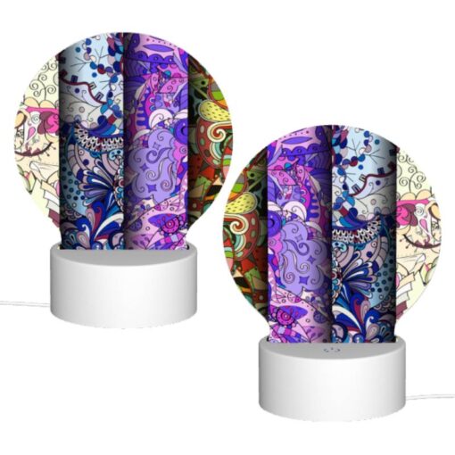 Round Acrylic Night Light, Four Different Colored Designs Of A Butterfly. -Acrylic Night Light Shop 2429c9d1294754041d8993cb56cbdccea8b2aac1
