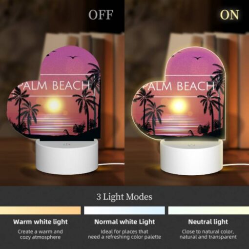 Love Acrylic Night Light, A Sunset Over The Ocean With A Beach Scene. -Acrylic Night Light Shop 2490a15b6d869075d36574ee7824eb40b5e89166