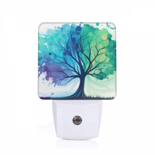 Night Light, A Tree With Two Different Colored Branches. -Acrylic Night Light Shop 258f628ef53250ae25cd4394d5aa56d964ed2726