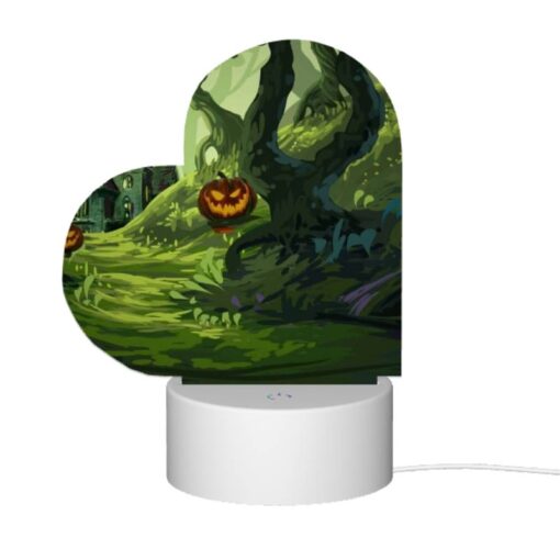Love Acrylic Night Light, A Colorful Cartoon Scene Of A House With A Pumpkin On The Doorstep And A Tree With A Pumpkin On It. -Acrylic Night Light Shop 25bed85fff9ca6e24ef1540eef7b44375d7f3e60