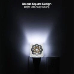 Night Light Set Of 2, A Black And White Flower With Orange And White Accents. 3 Night Light Set Of 2, A Black And White Flower With Orange And White Accents. -Acrylic Night Light Shop 25edca9445e93b5f7dda4d478231afcabdfd33b4