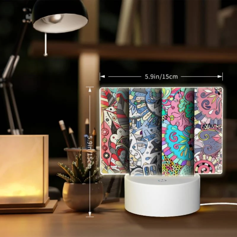 Rectangular Acrylic Night Light, Four colorful and artistic designs are displayed side by side. Rectangular Acrylic Night Light, Four Colorful And Artistic Designs Are Displayed Side By Side. -Acrylic Night Light Shop 2677744bdac9fa80ccd349cdd22bf92ea2eaf22e