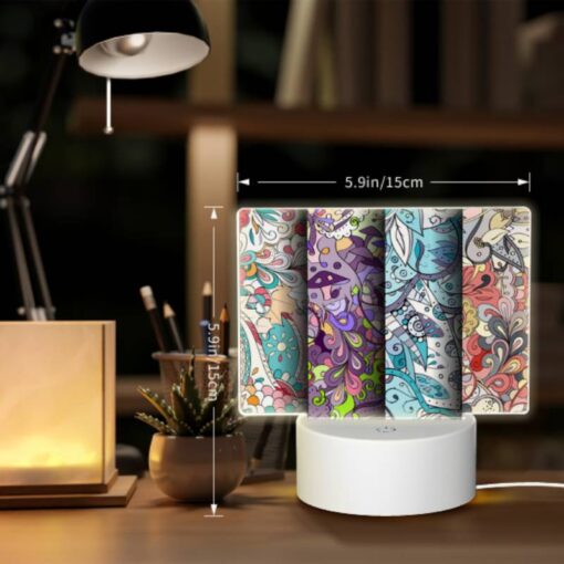 Rectangular Acrylic Night Light, Three Colorful Designs Are Displayed On A Wall. -Acrylic Night Light Shop 267b8e4d026f94e70b320d2f7f1ae02c562afcf6