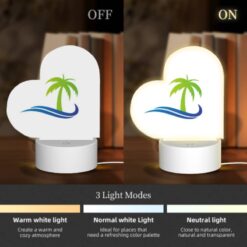 Love Acrylic Night Light, A Green And Blue Palm Tree Logo. -Acrylic Night Light Shop 26a074d038b6baa21c4deb41b985cccc7a442739