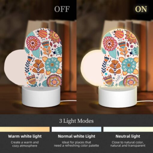 Love Acrylic Night Light, A Colorful Collection Of Flowers And Leaves. -Acrylic Night Light Shop 275202763abe3f3b134607c8b09de3401c72f1dc