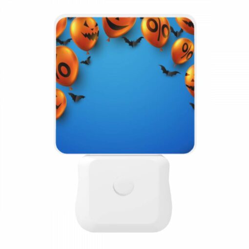 Night Light, A Bunch Of Orange Balloons With Bats On Them. -Acrylic Night Light Shop 2780f4d6d6ef25322e4dee22b824f87bb5ef3456