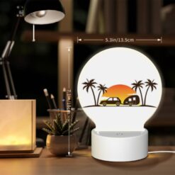 Round Acrylic Night Light, A Car Is Parked In Front Of A Camper -Acrylic Night Light Shop 2855ce9cb67d056777c953509e126e490109faa2