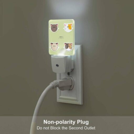 Night Light, Four Different Cat Stickers Are Shown On A Green Background. -Acrylic Night Light Shop 28a435b5a8ed1a27d1200ad1c6dc3f19cd52b46a