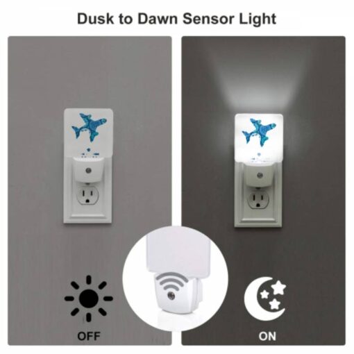 Night Light, A Blue And White Airplane With A Snowflake Pattern On The Tail. -Acrylic Night Light Shop 294a45372664fcaf0fc0bc1a67e4e0b14d42be96