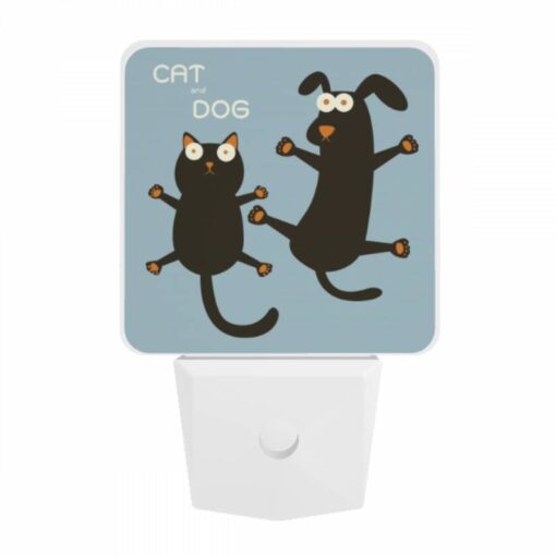 Night Light, A Cat And A Dog Are Standing On Their Hind Legs. -Acrylic Night Light Shop 296cb7f82d9e40fc1cd15120ca8eb1c21b3c82de
