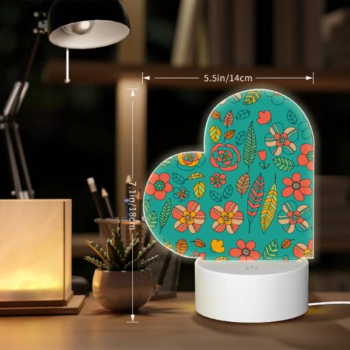 Love Acrylic Night Light, A Colorful Floral Pattern With Yellow -Acrylic Night Light Shop 297d63ca2ba079f37c0543b195a239cff44237b4
