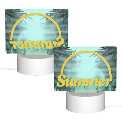 Rectangular Acrylic Night Light, A Sunny Day With A Yellow Circle In The Middle. -Acrylic Night Light Shop 299867fc85d932dcb2f008ea3e54e859fb4ee8ef
