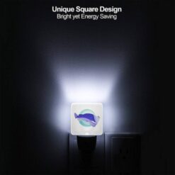 Night Light Set Of 2, A Blue And White Fish With A Circle Around It. -Acrylic Night Light Shop 29a22f41a9824011eaf686484ba4eb1d5fc50a27