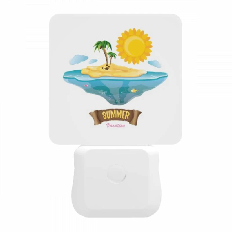 Night Light, A cartoon of a tropical island with a sun and palm trees. Night Light, A Cartoon Of A Tropical Island With A Sun And Palm Trees. -Acrylic Night Light Shop 29a7a431aaeb8eca11abbbb02232be7600e649c4
