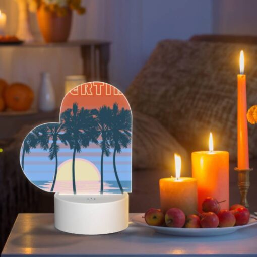 Love Acrylic Night Light, A Colorful Poster Of A Sunset With Palm Trees. -Acrylic Night Light Shop 29aa952b29bc27bae8b1286afefc17861db40784