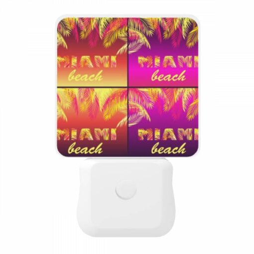 Night Light, A Colorful Beach Sign With The Word "Miami" On It. -Acrylic Night Light Shop 29e35f5759c81f607696e92d599f4c48027517d1