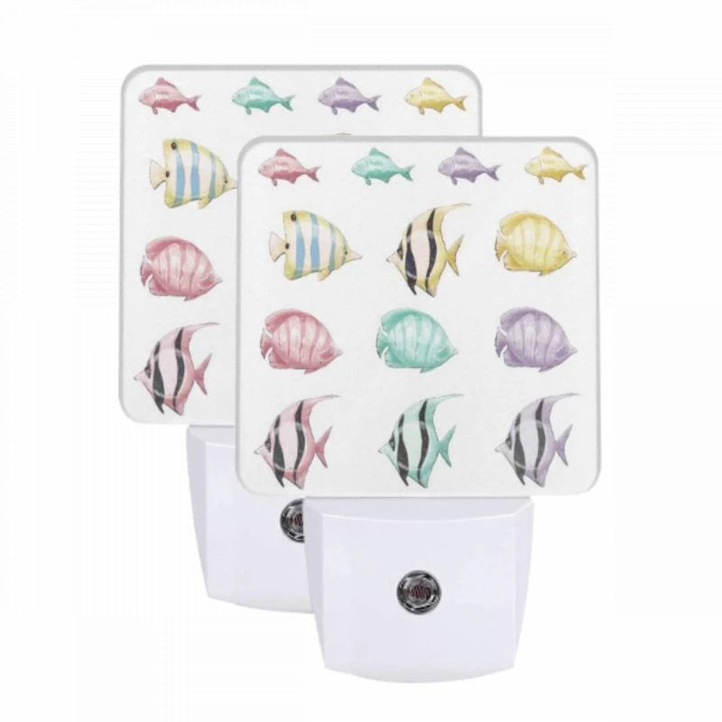 Night Light Set of 2, A collection of different colored fish. Night Light Set Of 2, A Collection Of Different Colored Fish. -Acrylic Night Light Shop 2a18b478d34af212082ba0d0c24b20462cf40166