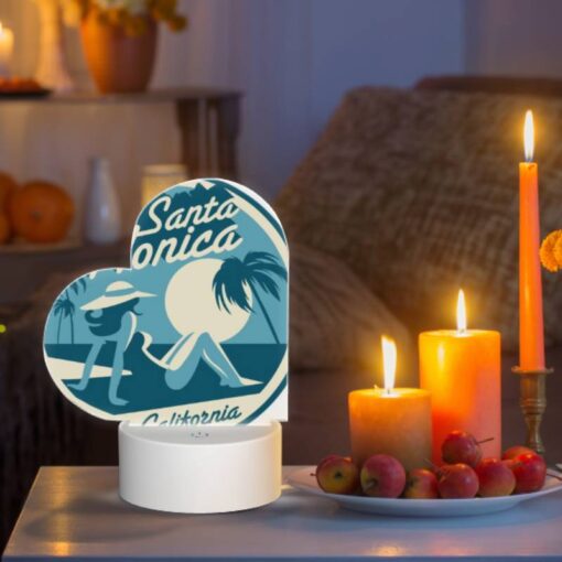 Love Acrylic Night Light, A Woman In A Hat Is Sitting On A Beach. -Acrylic Night Light Shop 2b55e9bcd768b52d4557eec4aa7f29d0b31afdc5