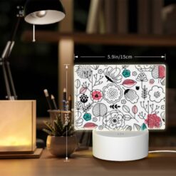 Rectangular Acrylic Night Light, A Colorful Floral Pattern With Pink -Acrylic Night Light Shop 2b9a36a30039b3f361781f67421b88c787d404f6
